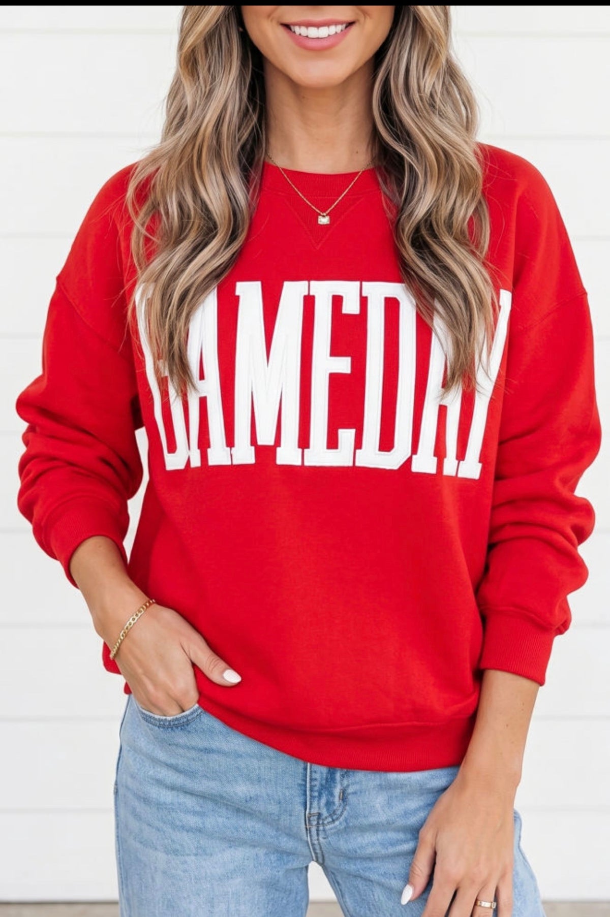 Game Day Embroidered Graphic Sweatshirt